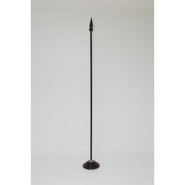 01 base quadrada de 1 furo padrao mogno